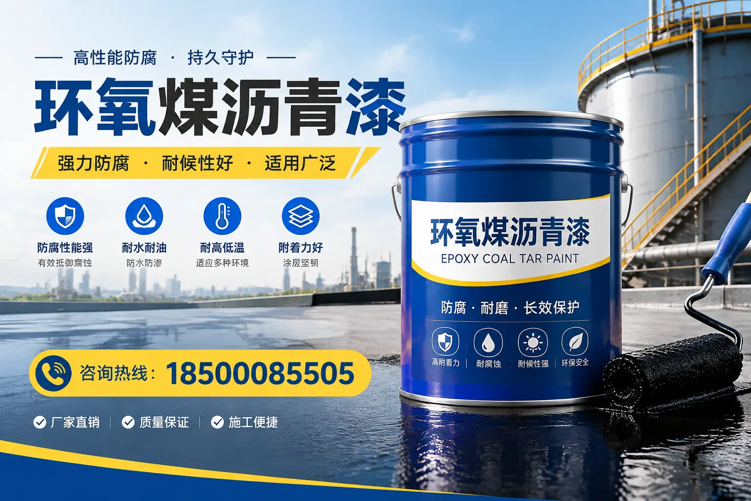 环氧煤沥青漆的储存与运输注意事项，恒山企业须知
