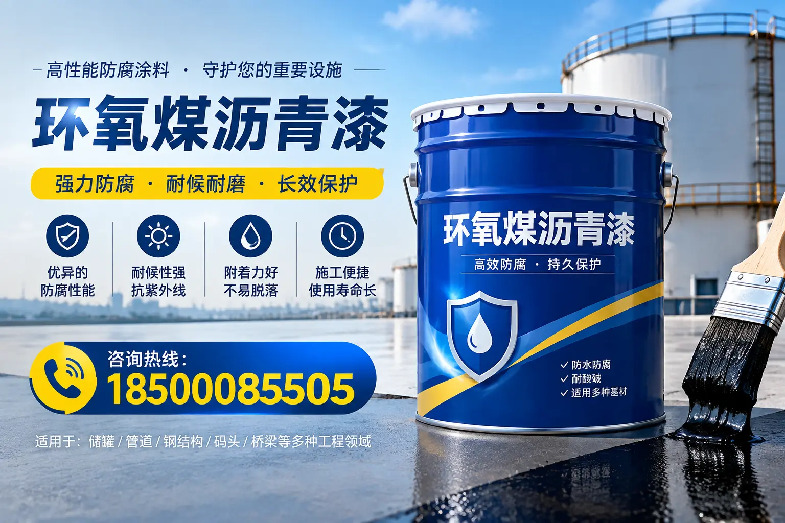 环氧煤沥青漆施工注意事项，确保恒山项目顺利进行